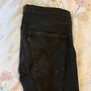 levis black high rise jegging